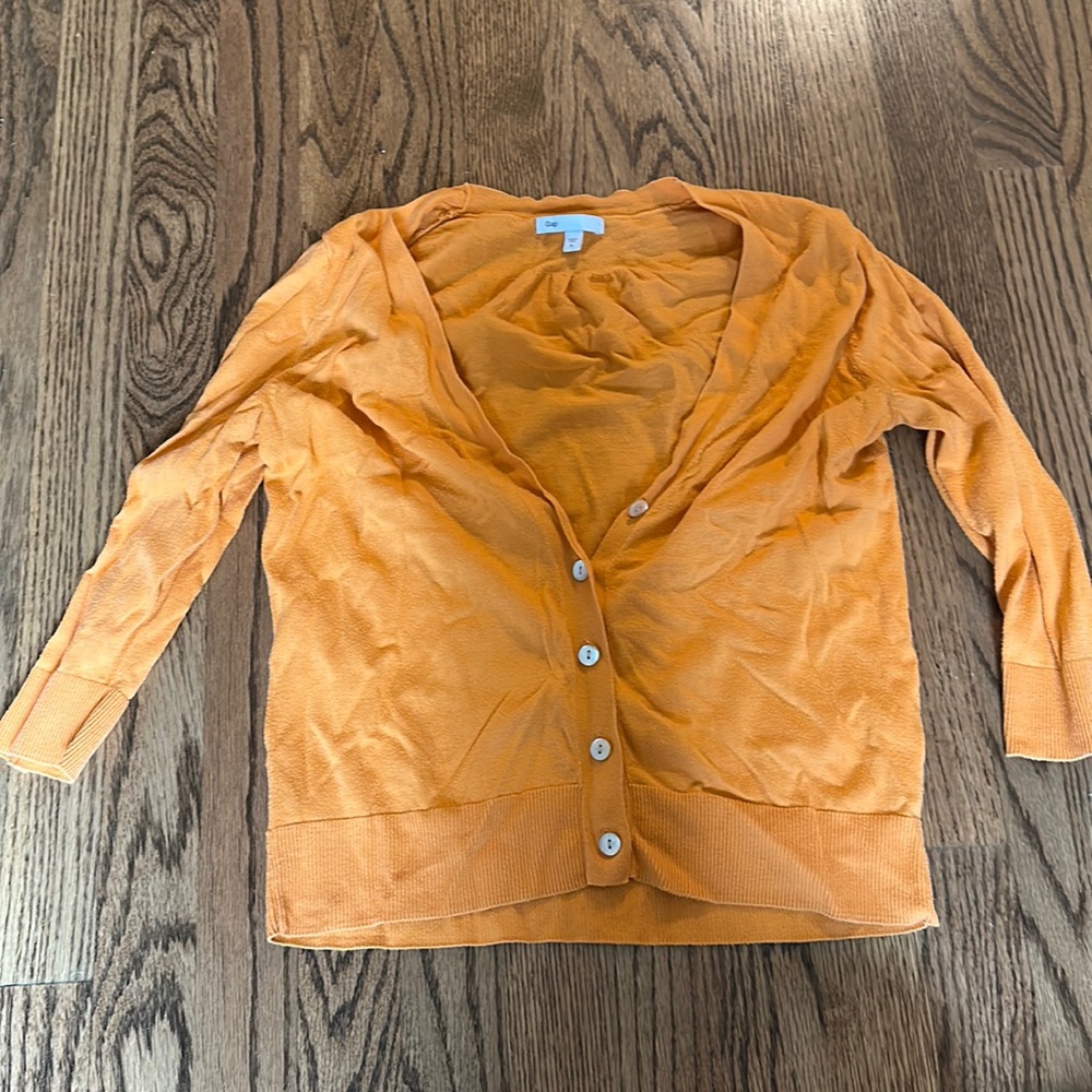 Gap orange cardigan